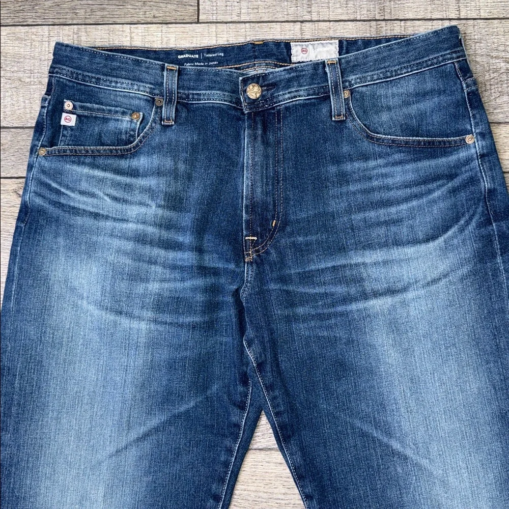 AG Adriano Goldschmied Tailored Leg Denim 360 Dark Blue Straight Jeans